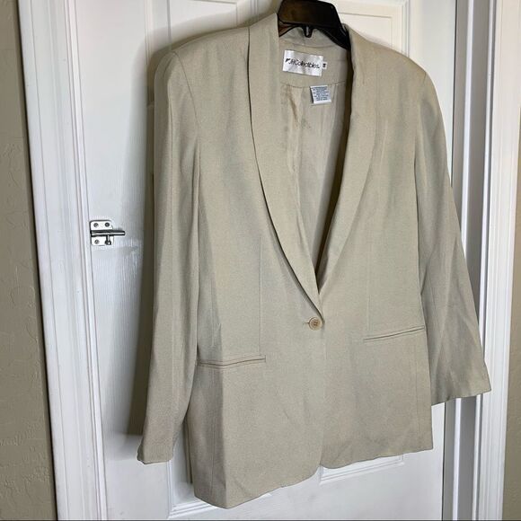 JH Collectibles Vintage Tan Skirt and Jacket Size 14 - Picture 3 of 16